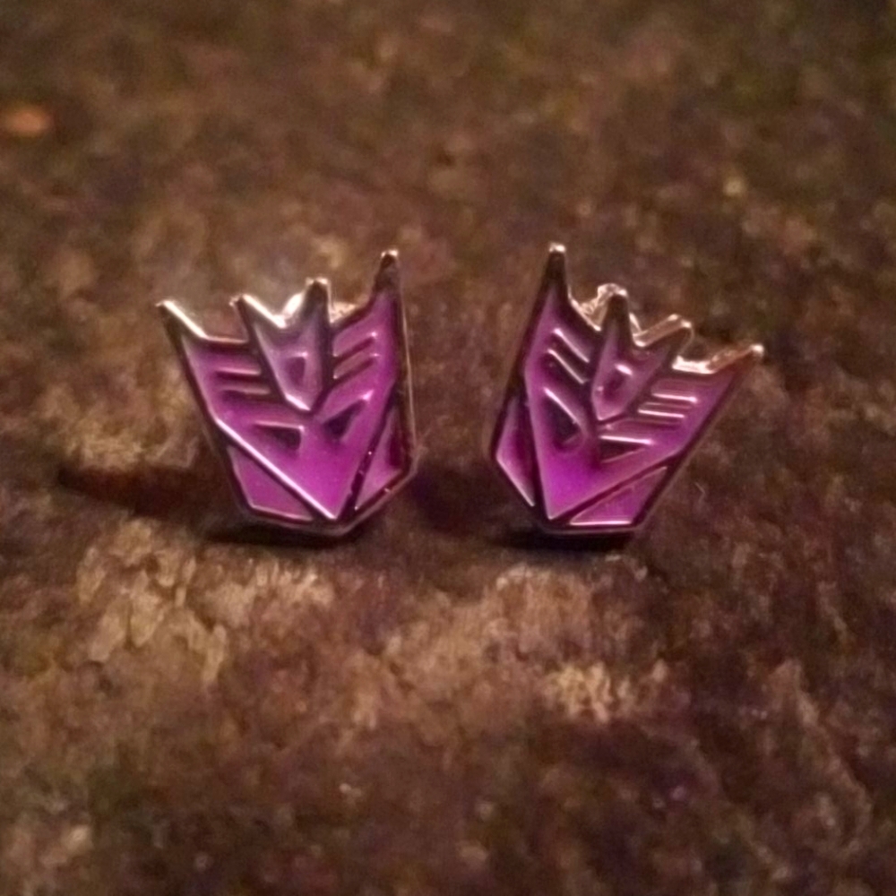 Decepticon earrings